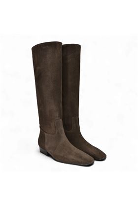 Stivale donna in camoscio colore testa di moro. LES AUTRES | 311-CAM.CAFFE